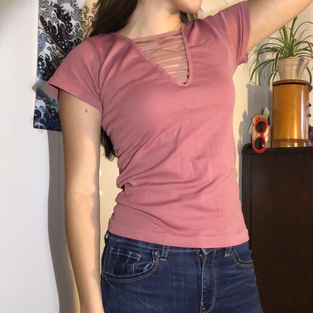 Mauve stretch shirt